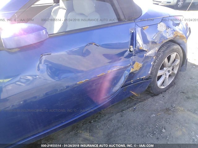 JN1AZ36A65M758861 - 2005 NISSAN 350Z ROADSTER BLUE photo 6