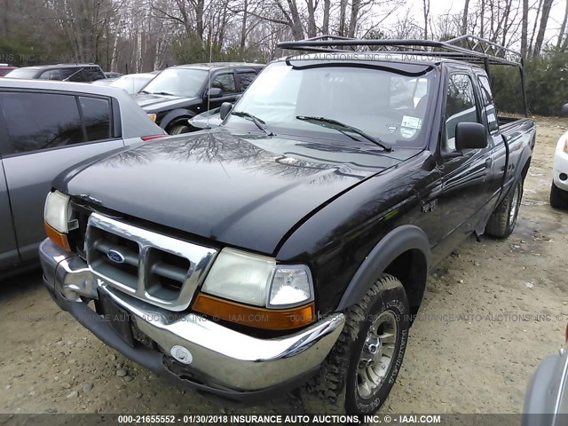 1FTZR15V7YTA25902 - 2000 FORD RANGER SUPER CAB BLACK photo 2