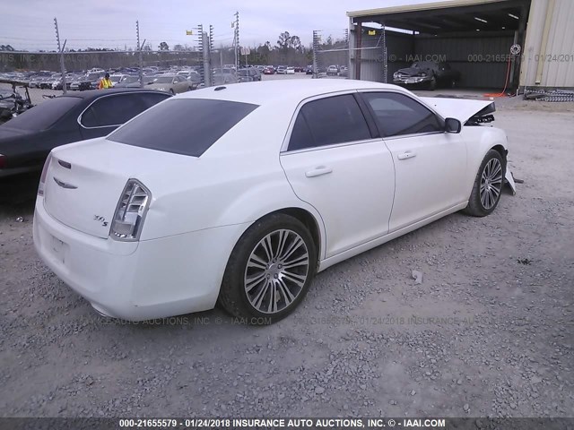 2C3CCABG9DH732038 - 2013 CHRYSLER 300 V6 WHITE photo 4