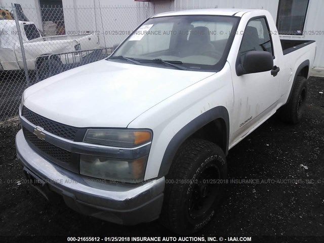 1GCDT148X58258923 - 2005 CHEVROLET COLORADO WHITE photo 2