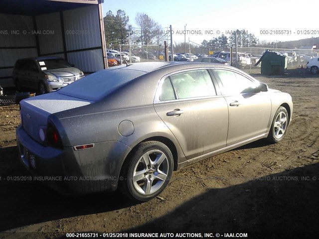 1G1ZC5EB8AF136874 - 2010 CHEVROLET MALIBU 1LT 锡色 照片 4