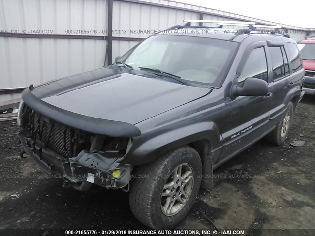 1J4GW48S83C526402 - 2003 JEEP GRAND CHEROKEE LAREDO GRAY photo 2