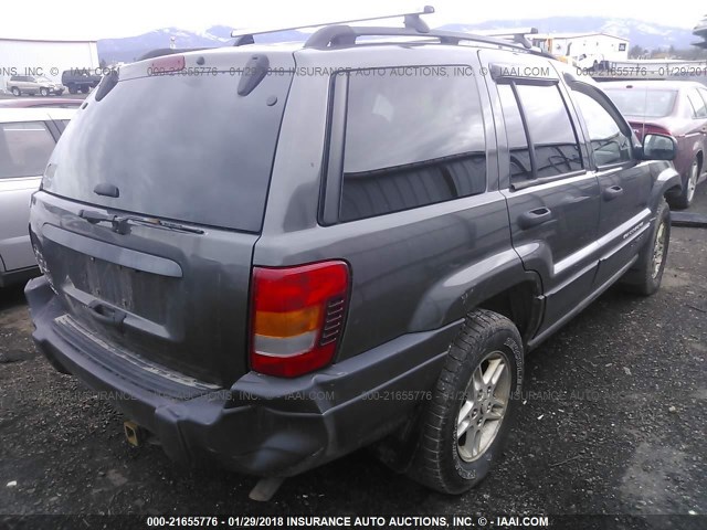 1J4GW48S83C526402 - 2003 JEEP GRAND CHEROKEE LAREDO GRAY photo 4