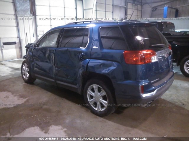 2GKALNEK1H6176047 - 2017 GMC TERRAIN SLE BLUE photo 3