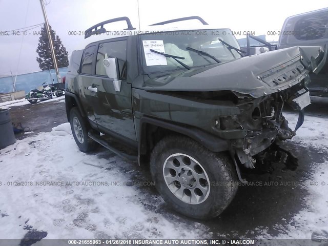 JTEBU4BF4CK138618 - 2012 TOYOTA FJ CRUISER GREEN photo 1