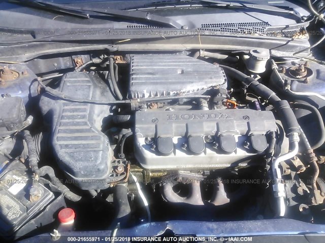 1HGEM22364L033345 - 2004 HONDA CIVIC DX VP Mavi foto 10