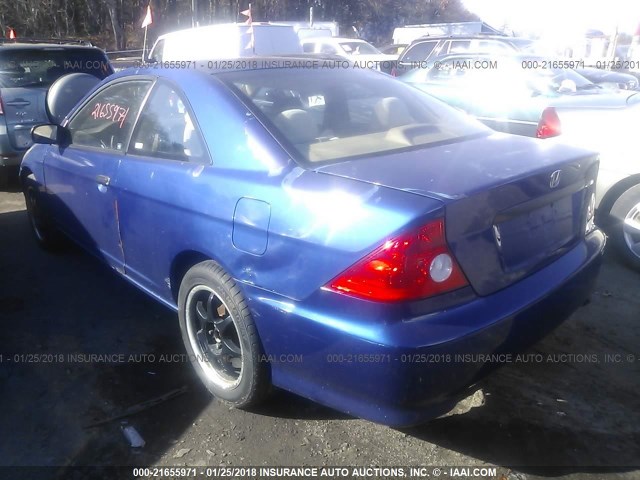 1HGEM22364L033345 - 2004 HONDA CIVIC DX VP Mavi foto 3