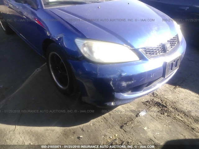 1HGEM22364L033345 - 2004 HONDA CIVIC DX VP Mavi foto 6