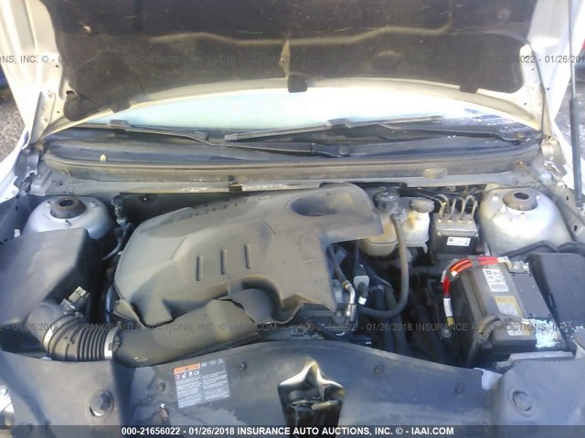1G1ZC5E01AF307897 - 2010 CHEVROLET MALIBU 1LT ვერცხლისფერი ფოტო 10