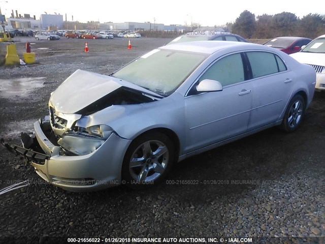 1G1ZC5E01AF307897 - 2010 CHEVROLET MALIBU 1LT ვერცხლისფერი ფოტო 2