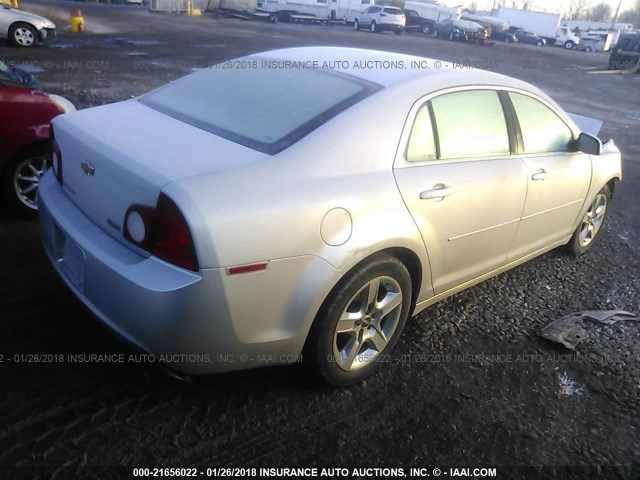 1G1ZC5E01AF307897 - 2010 CHEVROLET MALIBU 1LT ვერცხლისფერი ფოტო 4