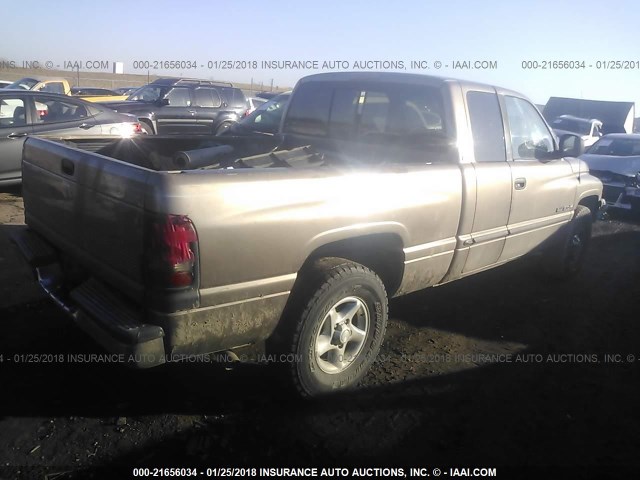 3B7HC13Y21M279516 - 2001 DODGE RAM 1500 BROWN photo 4