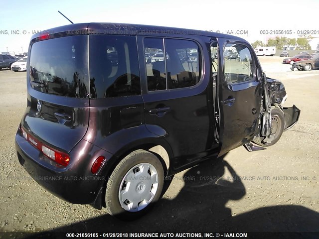 JN8AZ2KR0AT169635 - 2010 NISSAN CUBE S/SL/KROM BURGUNDY photo 4