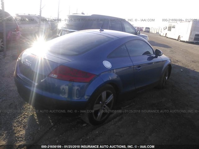 TRUBF38J381048030 - 2008 AUDI TT 2.0T PREMIUM BLUE photo 4