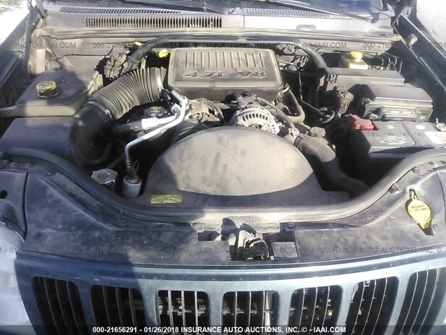 1J4HR48N25C517168 - 2005 JEEP GRAND CHEROKEE LAREDO/COLUMBIA/FREEDOM 绿色 照片 10