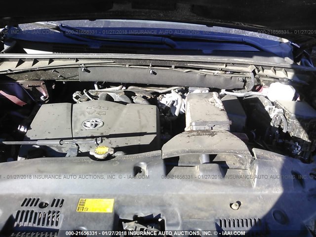 5TDZZRFH2HS200854 - 2017 TOYOTA HIGHLANDER LE/LE PLUS BURGUNDY photo 10