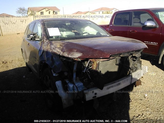 5TDZZRFH2HS200854 - 2017 TOYOTA HIGHLANDER LE/LE PLUS BURGUNDY photo 6