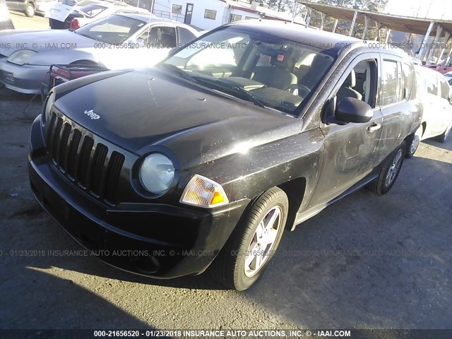 1J8FT47W57D146196 - 2007 JEEP COMPASS BLACK photo 2