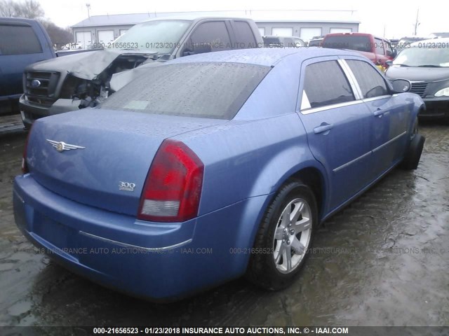 2C3KA53G97H718314 - 2007 CHRYSLER 300 TOURING BLUE photo 4