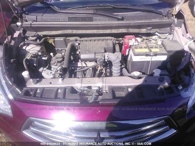 ML32F3FJ4HHF08788 - 2017 MITSUBISHI MIRAGE G4 ES Tünd qırmızı foto 10