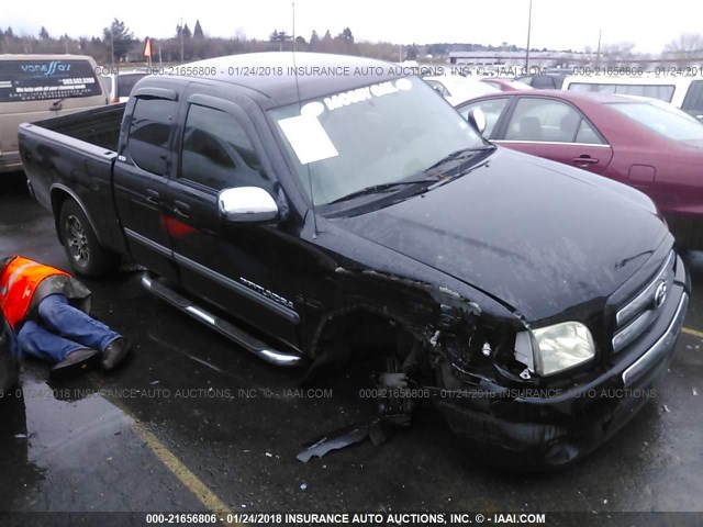 5TBRU34116S483223 - 2006 TOYOTA TUNDRA ACCESS CAB SR5 BLACK photo 1