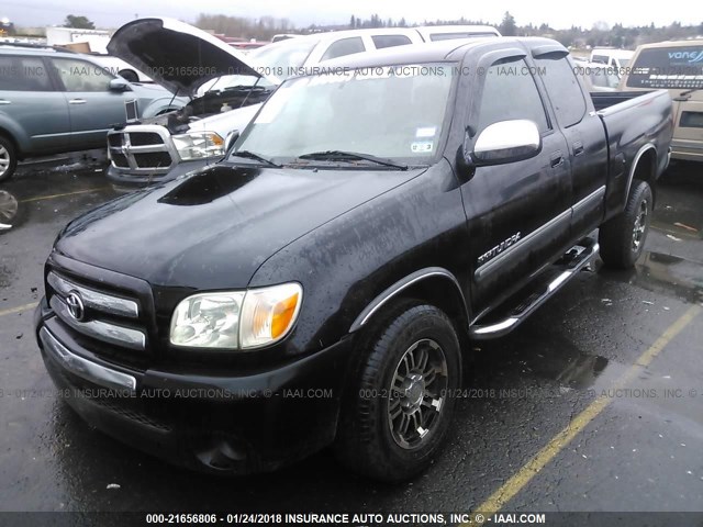 5TBRU34116S483223 - 2006 TOYOTA TUNDRA ACCESS CAB SR5 BLACK photo 2