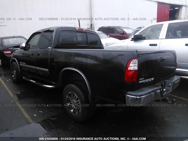 5TBRU34116S483223 - 2006 TOYOTA TUNDRA ACCESS CAB SR5 BLACK photo 3