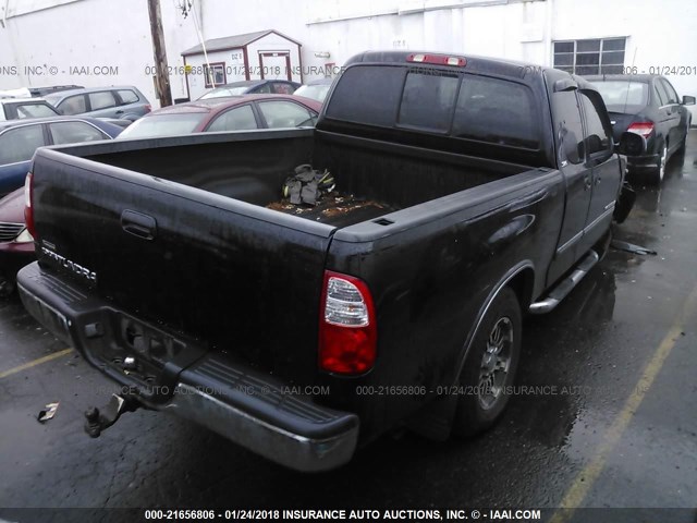 5TBRU34116S483223 - 2006 TOYOTA TUNDRA ACCESS CAB SR5 BLACK photo 4