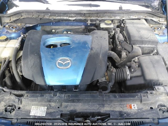 JM1BL1L81C1544853 - 2012 MAZDA 3 I BLUE photo 10