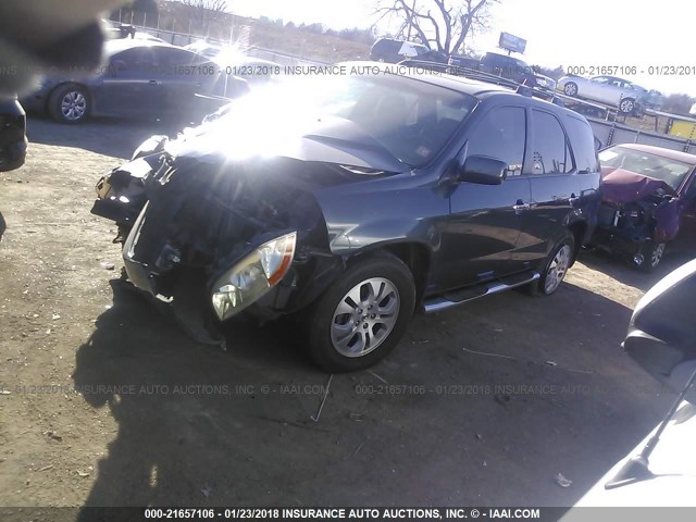 2HNYD18763H545872 - 2003 ACURA MDX TOURING GRAY photo 2