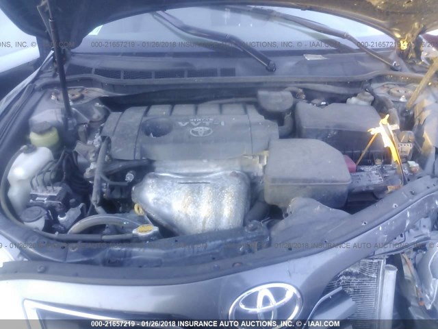 4T1BF3EK2AU024034 - 2010 TOYOTA CAMRY SE/LE/XLE 灰色 照片 10