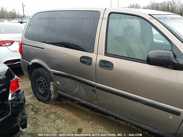 1GNDU23L66D211266 - 2006 CHEVROLET UPLANDER LS მუქი ყავისფერი ფოტო 6
