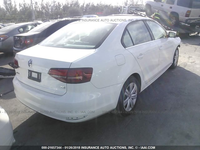 3VW2B7AJ4HM266372 - 2017 VOLKSWAGEN JETTA S 白色 照片 4