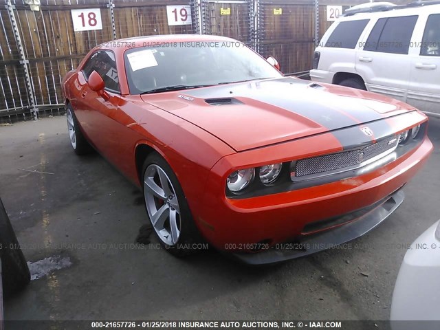 2B3LJ74W28H301251 - 2008 DODGE CHALLENGER SRT-8 ORANGE photo 1