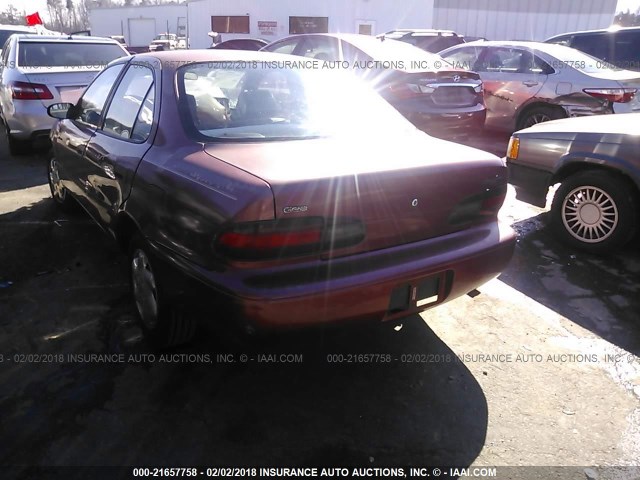 1Y1SK5261VZ405266 - 1997 GEO PRIZM LSI RED photo 3