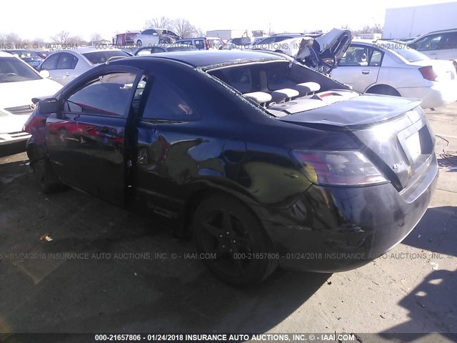 2HGFG12817H520858 - 2007 HONDA CIVIC EX BLACK photo 3