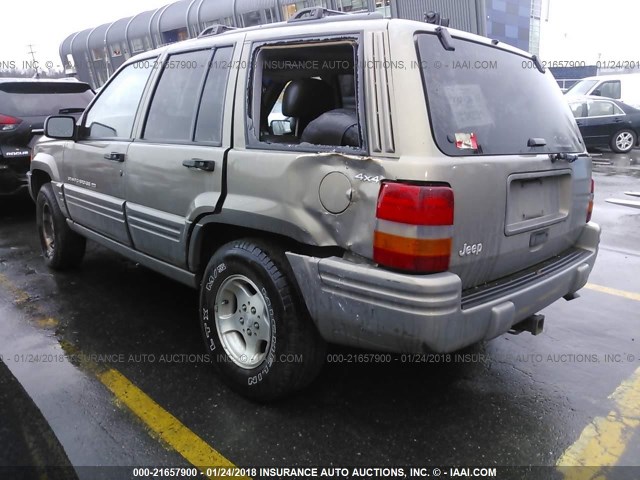 1J4GZ48SXWC275958 - 1998 JEEP GRAND CHEROKEE LAREDO/SPECIAL TAN photo 3