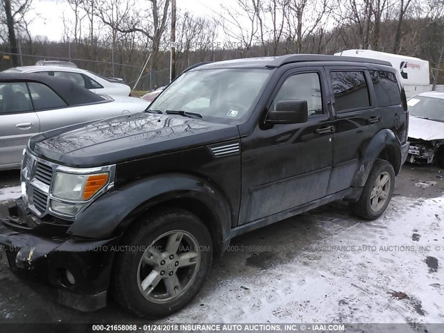 1D8GU58K57W654782 - 2007 DODGE NITRO SLT BLACK photo 2