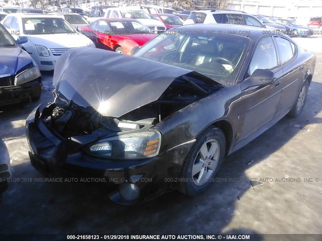 2G2WP552081123234 - 2008 PONTIAC GRAND PRIX BLACK photo 2