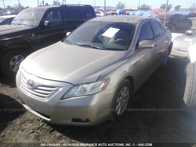 4T1BK46K87U028002 - 2007 TOYOTA CAMRY NEW GENERAT LE/XLE/SE GOLD photo 2