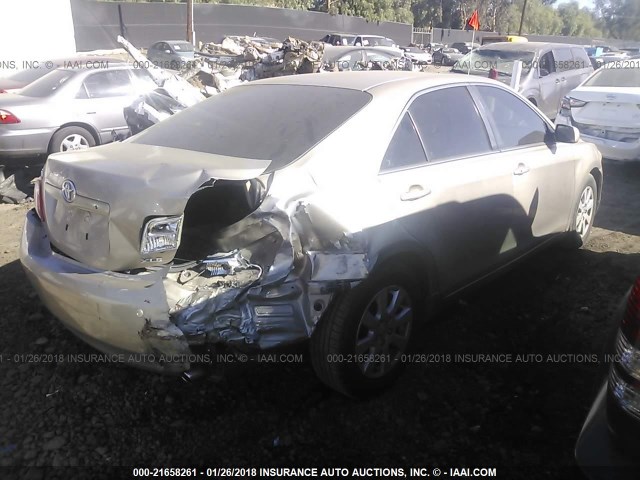 4T1BK46K87U028002 - 2007 TOYOTA CAMRY NEW GENERAT LE/XLE/SE GOLD photo 4