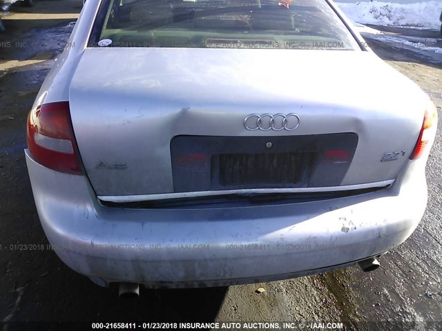 WAULD64B13N038390 - 2003 AUDI A6 2.7T QUATTRO SILVER photo 6