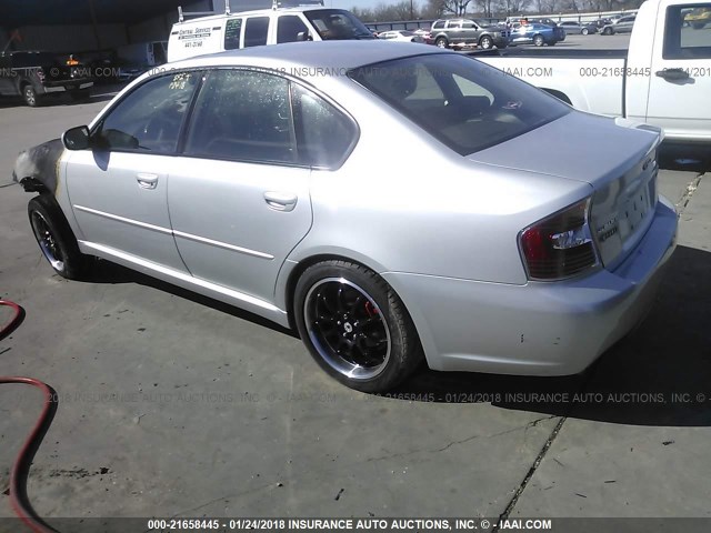 4S3BL626167218064 - 2006 SUBARU LEGACY 2.5I LIMITED SILVER photo 3