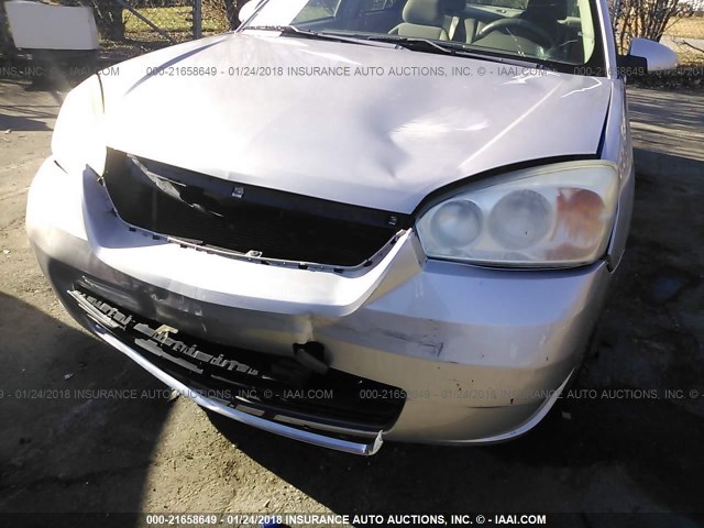 1G1ZT51F86F264239 - 2006 CHEVROLET MALIBU LT SILVER photo 6