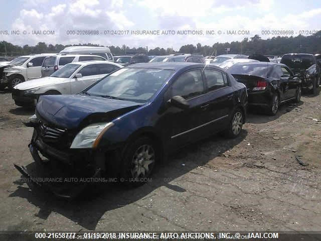 3N1AB6AP3AL693358 - 2010 NISSAN SENTRA 2.0/2.0S/SR/2.0SL BLUE photo 2