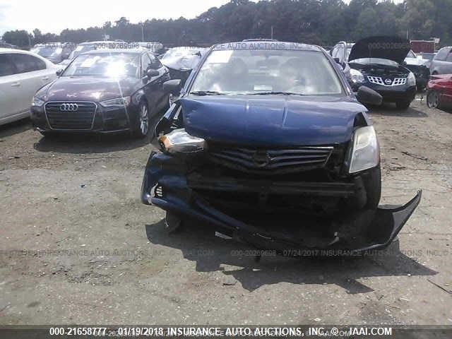 3N1AB6AP3AL693358 - 2010 NISSAN SENTRA 2.0/2.0S/SR/2.0SL BLUE photo 6