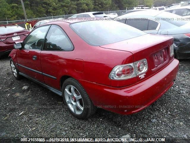 1HGEJ7123YL080143 - 2000 HONDA CIVIC HX RED photo 3