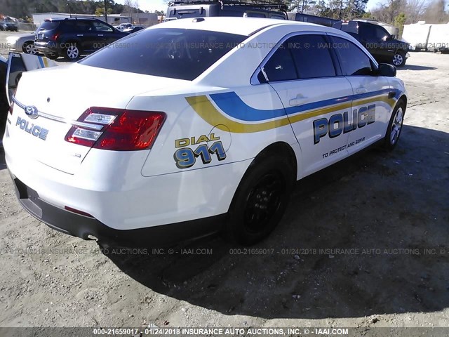 1FAHP2MK9GG105326 - 2016 FORD TAURUS POLICE INTERCEPTOR WHITE photo 4