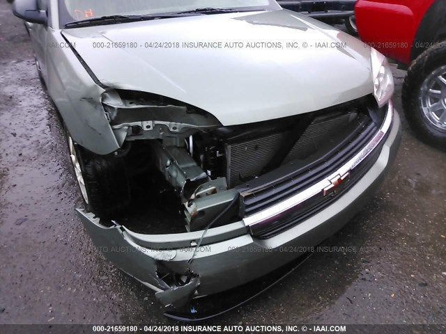 1G1ZT54845F295838 - 2005 CHEVROLET MALIBU LS მწვანე ფოტო 6