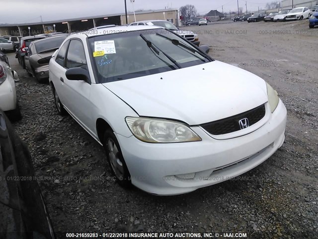 1HGEM223X4L038970 - 2004 HONDA CIVIC DX VP WHITE photo 1